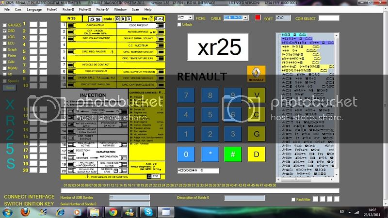 renault xr25 software